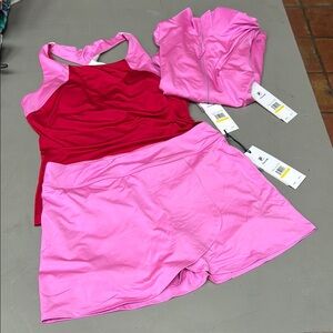 Fila Pink and Red Tennis Set NWT